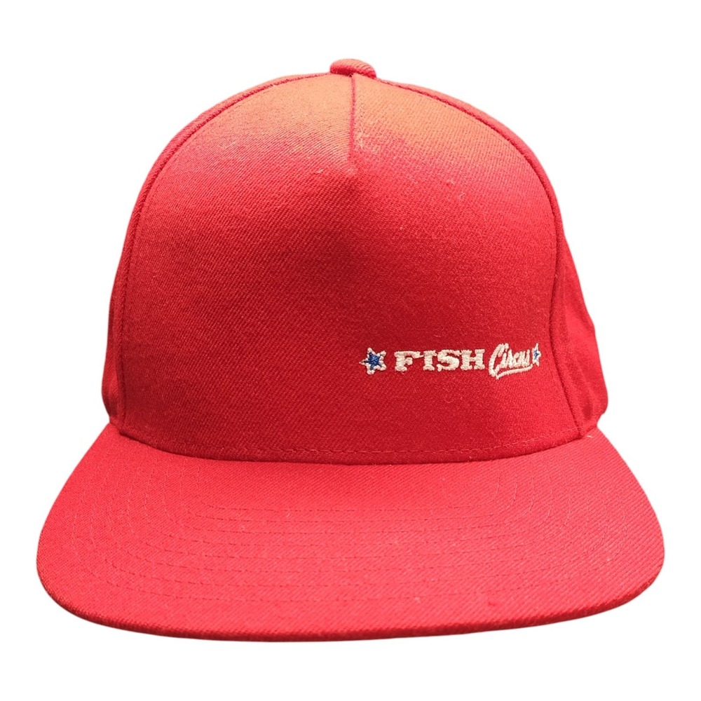 Fish Circus The Classics Yupoong Baseball Cap Mens Red‎ Acrylic Casual Snapback